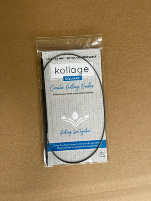 Kollage Square Circular Knitting Needles - Firm 24"